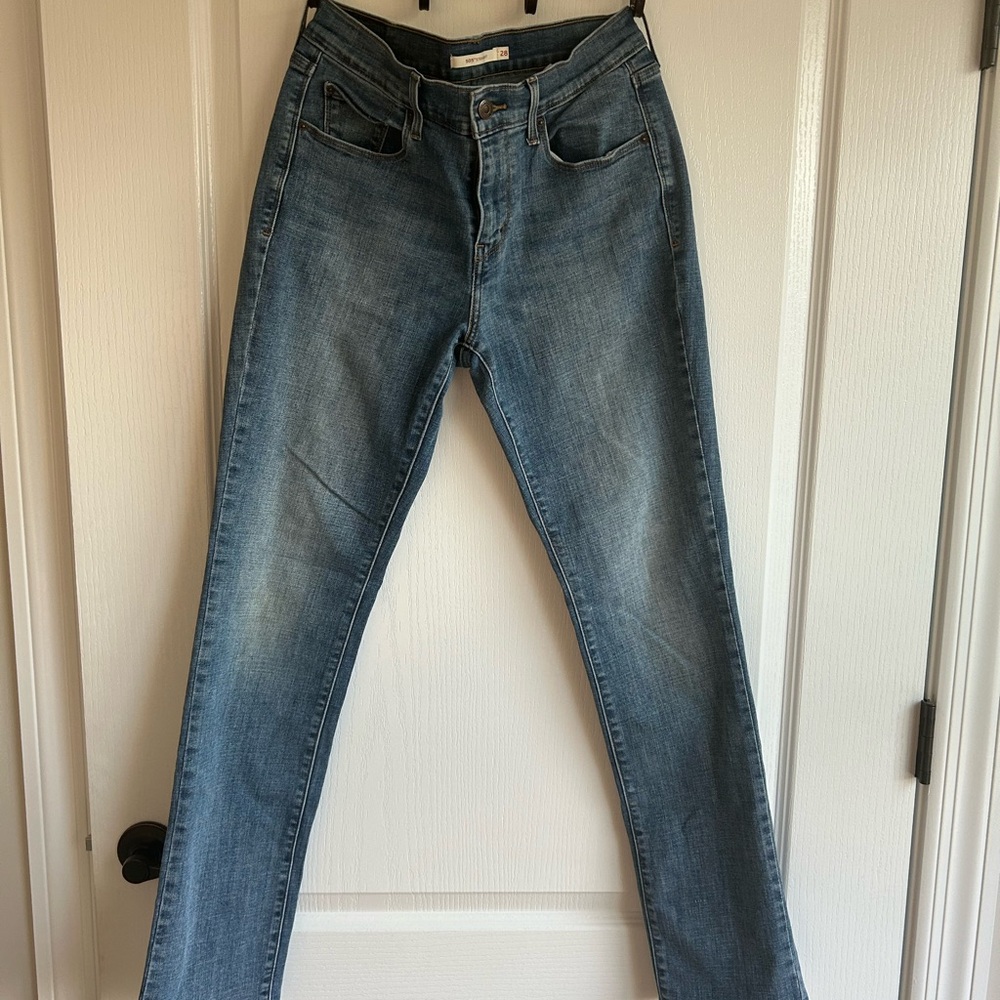 505 Straight Levi’s - Women's Blue Slim Straight Jeans
